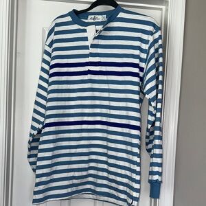 Mark Cross cotton striped Henley